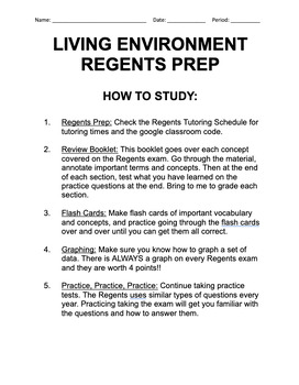 Preview of Comprehensive NYS Living Environment Regents Review