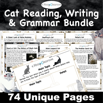 Preview of Comprehensive Nonfiction Cat 2nd Grade Reading Writing Language Unit Bundle