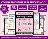 Comprehensive Nursing School Bundle with Hyperlinked | Stu