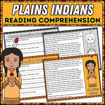 Preview of Plains Indians Reading Comprehension Passage | Indian Native American Tribes