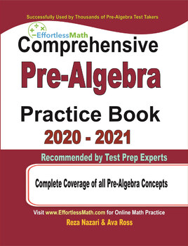 Preview of Comprehensive Pre-Algebra Practice Book 2020 - 2021