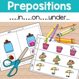 IN ON UNDER Prepositions Activities for Speech Therapy