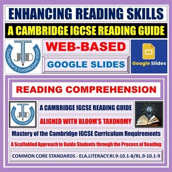 Preview of Comprehensive Reading Mastery for Cambridge IGCSE - Google Slides