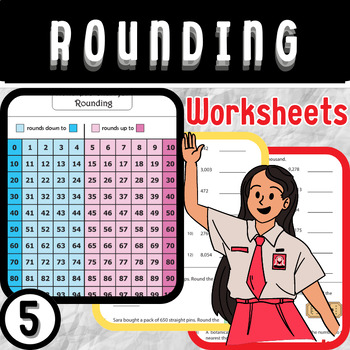 Preview of Comprehensive Rounding Worksheets for 3rd and 4th Graders