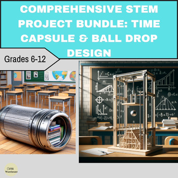 Preview of Comprehensive STEM Project Bundle: Time Capsule & Ball Drop Design | New Year