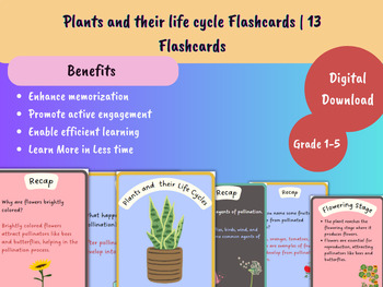 Preview of Comprehensive Science Flashcard Bundle for Kids - Plants, Animals, Earth, Matter