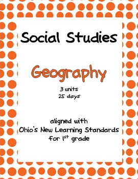 Preview of Comprehensive Social Studies Unit: 1st Grade: Geography