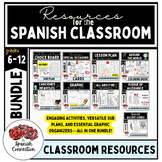 Comprehensive Spanish Classroom Resources Bundle for Middl