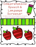 Comprehensive Speech & Language Screener