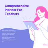 Comprehensive Weekly Teacher Planner