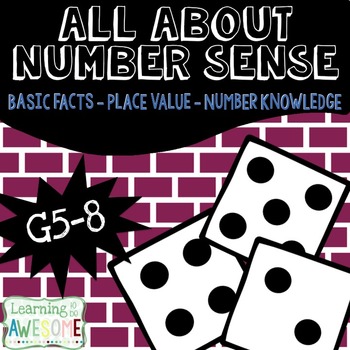 Preview of Number Sense - Grades 5-8 - Basic Facts, Number Knowledge, and Place Value