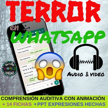 Preview of Comprensión Auditiva Audio Español Listening Comprehension Spanish Fun Halloween