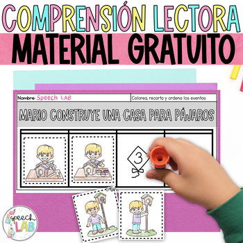 Preview of Comprensión Lectora GRATIS - Free Spanish reading comprehension