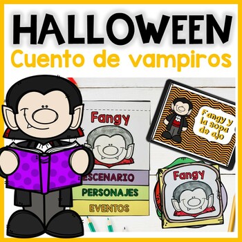 Preview of Comprensión lectura de Halloween | Vampire Story reading comprehension Spanish 