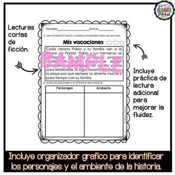 Comprensión de Lectura | Reading Comprehension Spanish Task Cards