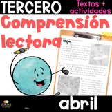 Comprensión lectora para tercer grado ABRIL Reading Compre