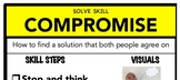 Compromise Social Skill Steps Poster - The Empower Program K-2