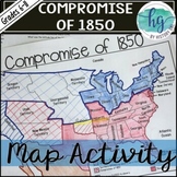 Compromise of 1850 Map Activity (Print and Digital)