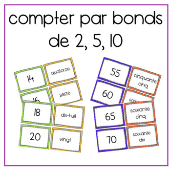 Compter par bonds de 2, 5 et 10