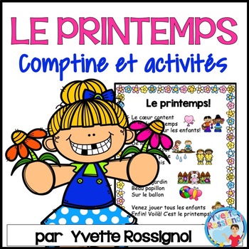 Preview of Comptine et activités pour le printemps | French Spring Poem and Activities