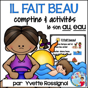 Preview of Comptine et activités pour le son AU  EAU en français  I  French phonics