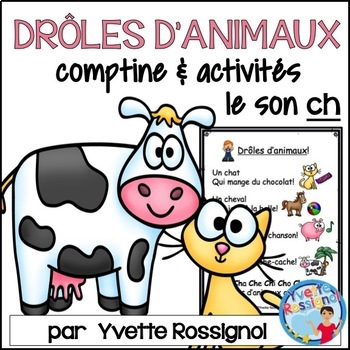 Preview of Comptine et activités pour le son CH I  French phonics activities