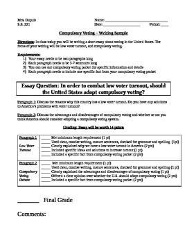 pte essay voting is compulsory