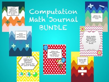Preview of Computation Math Journal BUNDLE