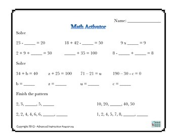 2nd grade math computation worksheets