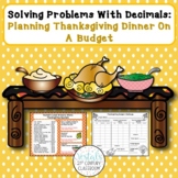 Thanksgiving Math Activity: Thanksgiving Dinner on a Budget