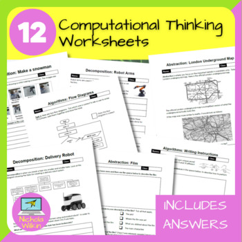 Preview of Computational Thinking Worksheets