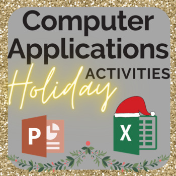 Preview of Computer Activities Holiday Bundle