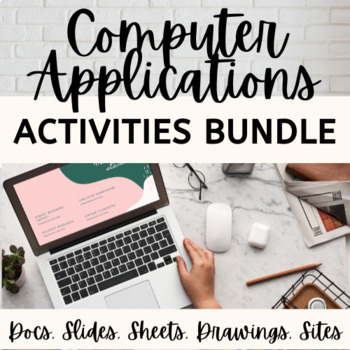 Preview of Computer Applications Activities Bundle