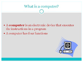 Computer Applications Introduction PowerPoint, Notes & Activity