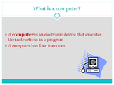 Computer Applications Introduction Unit PowerPoints, Notes, Activities, & Test