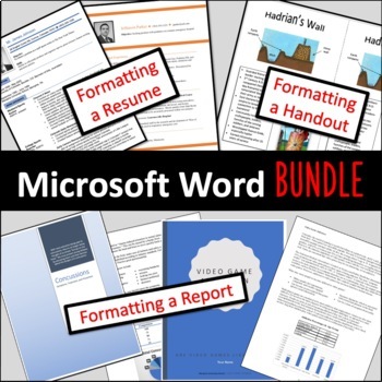 Preview of Computer Applications: Microsoft Word BUNDLE