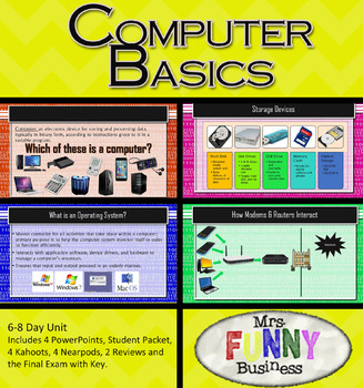 Computer Basics Unit by Mrs Funny Business | Teachers Pay Teachers