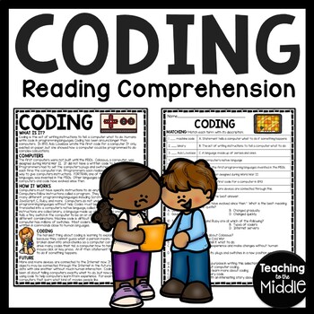 Preview of Computer Coding Informational Text Reading Comprehension High-Interest