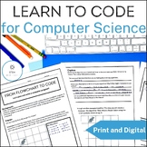 Computer Coding Worksheets for Middle School Computer Scie