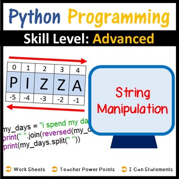 Preview of Computer Coding in Python - String Manipulation - IB Computer Science Worksheets