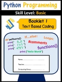 Computer Coding in Python Worksheets | Computer Science Text Based Coding