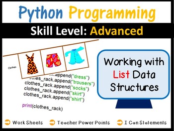 Preview of Computer Coding in Python 1D Arrays - IB Computer Science Worksheets