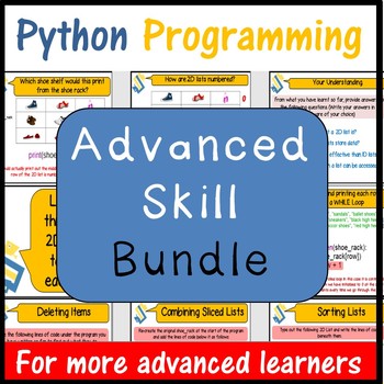 Preview of Computer Coding in Python Worksheets Bundle - Computer Science