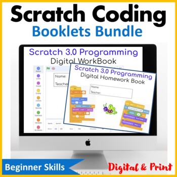 Preview of Computer Coding in Scratch Booklets Bundle | Computer Science