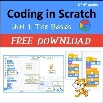 Preview of Computer Coding in Scratch: Unit 1 - The Basics (Google)