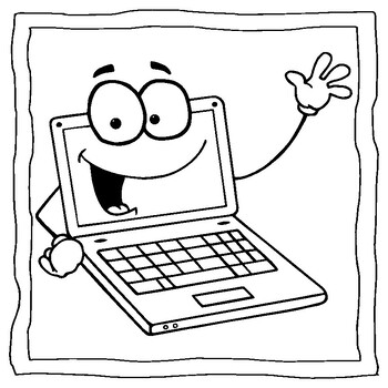 Computer Colouring pages (Computer Science Colouring Book) by abdell hida