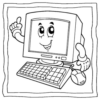 Computer Colouring pages (Computer Science Colouring Book) by abdell hida