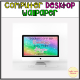 Computer Desktop Background for Teachers Wallpaper Rainbow