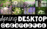 Computer Desktop Organizers - Spring - Editable