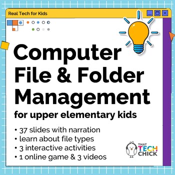 Preview of Computer File Management for Upper Elementary Kids